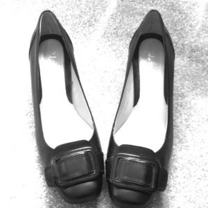 Cole Haan black one inch heels. Size 7 1/2 AA